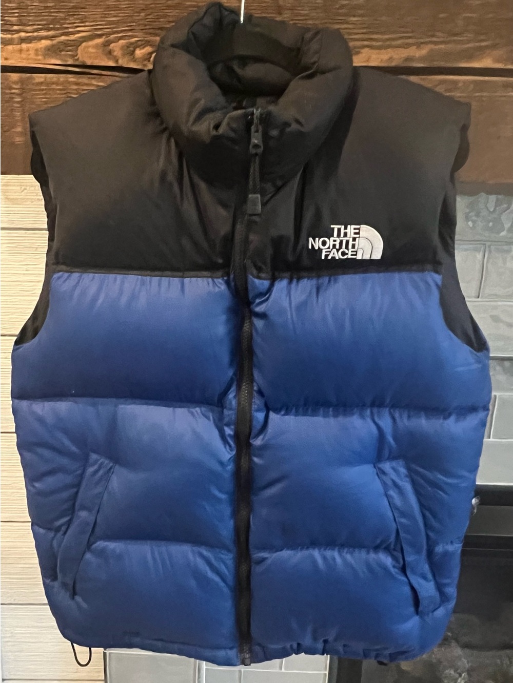 Vintage The North Face Mens Medium Nuptse 700 Down Vest Blue